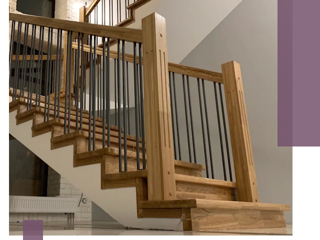 Реставрация деревянных и металлических лестниц в Беслане