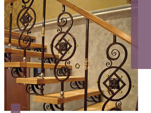 Изготовление кованых лестниц под ключ в Беслане