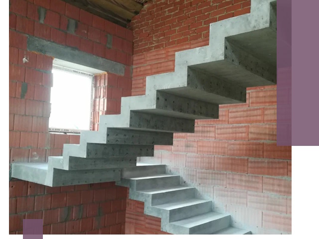 Бетонные лестницы под ключ в Беслане: монтаж, демонтаж, ремонт