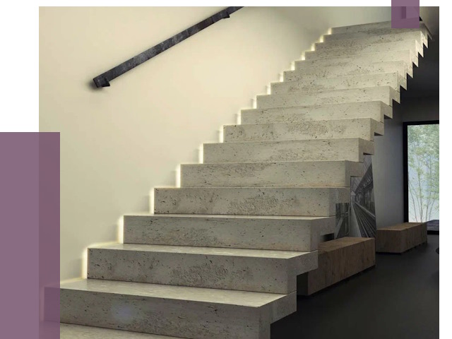 Облицовка бетонных лестниц в Беслане от 4557 руб/м2 