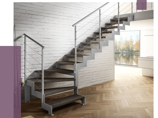 Г-образные лестницы под ключ в Беслане от 36707 руб. | ПРОЛЁТ-Бсл