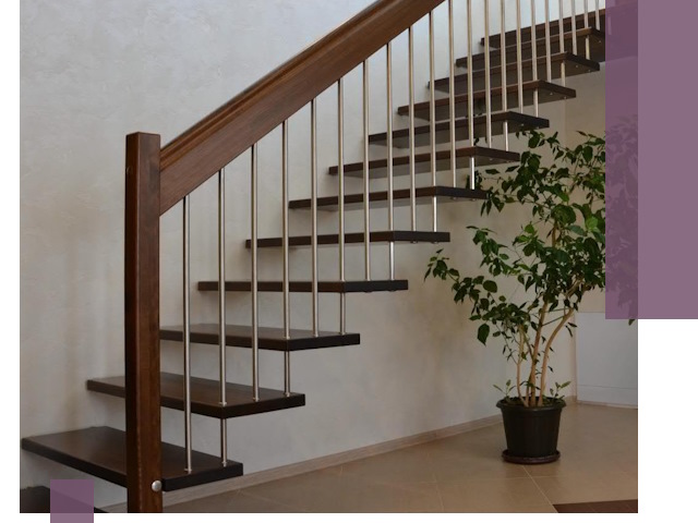 Лестницы на больцах под ключ в Беслане – изготовление и монтаж