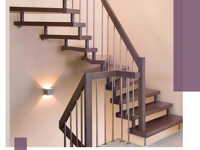 Изготовление лестниц на больцах в Беслане под ключ