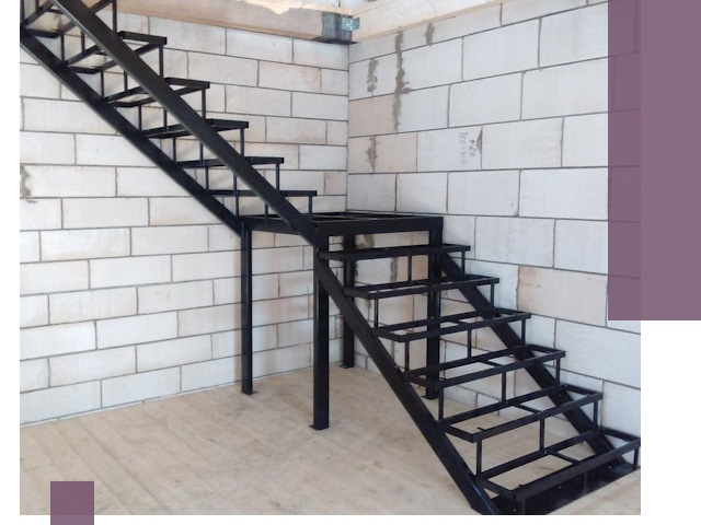 Лестницы на металлокаркасе под ключ в Беслане — изготовление и монтаж