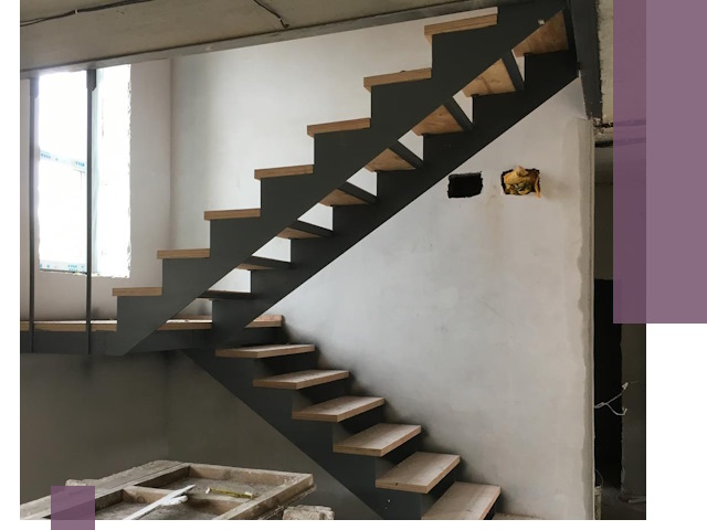 Изготовление лестниц на металлокаркасе в Беслане от производителя