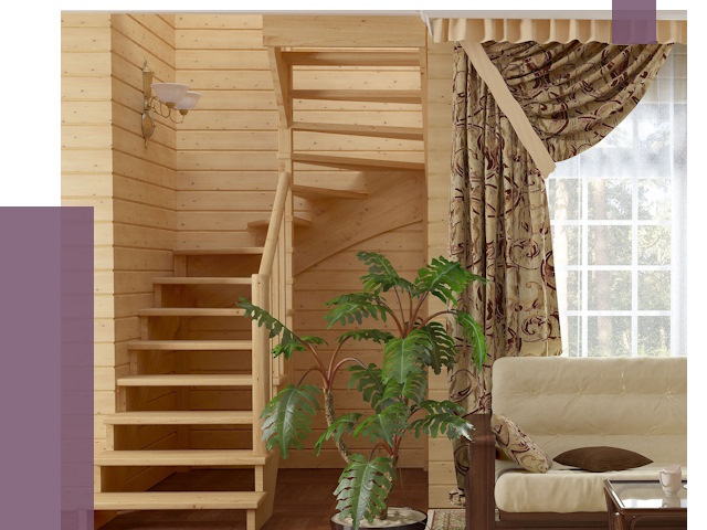 Лестницы для дачи в Беслане от 75186 руб.  | ПРОЛЁТ-Бсл