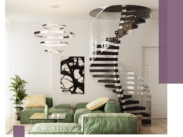 Лестницы для двухуровневой квартиры в Беслане — изготовление и монтаж