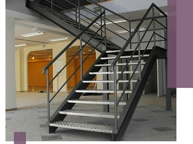 Лестницы для офиса в Беслане: изготовление, монтаж, демонтаж