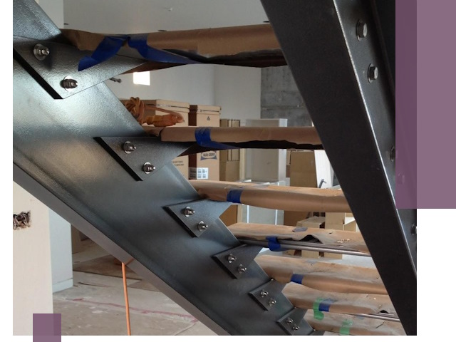 Усиление лестничных конструкций и усиление опор в Беслане