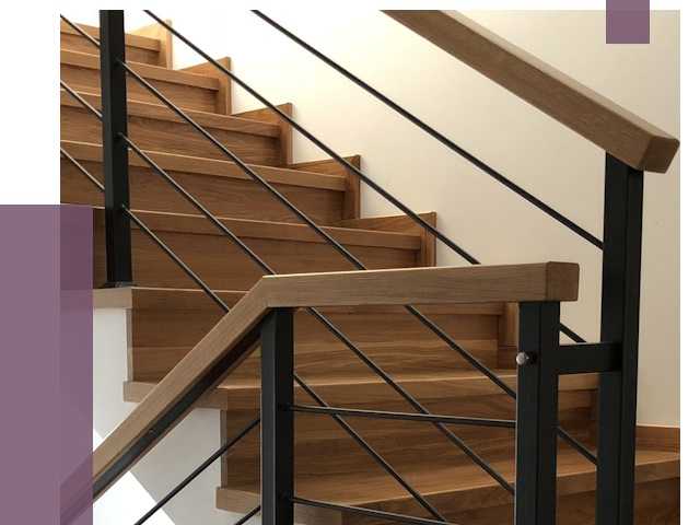 Обшивка металлической лестницы деревом в Беслане от 4304 руб. 