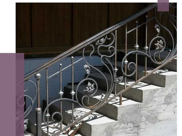 Кованые перила в Беслане от 8607 руб. под ключ — качество от ПРОЛЁТ-Бсл