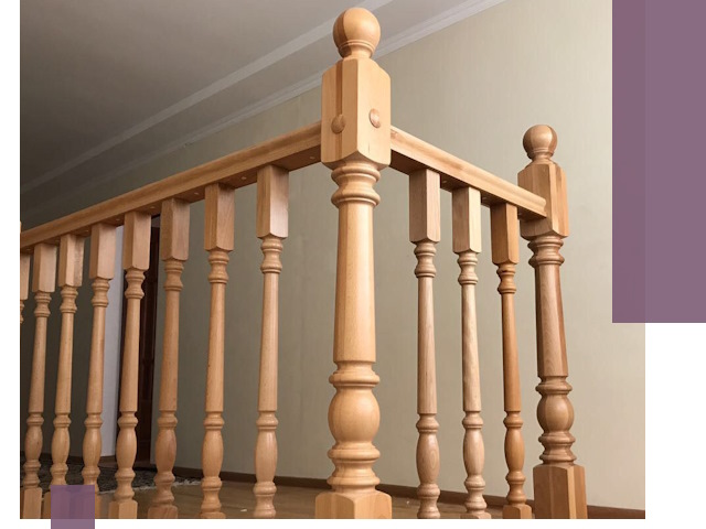 Деревянные перила на заказ в Беслане: монтаж и изготовление