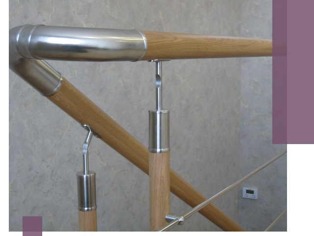 Комбинированные перила на заказ в Беслане — монтаж и производство