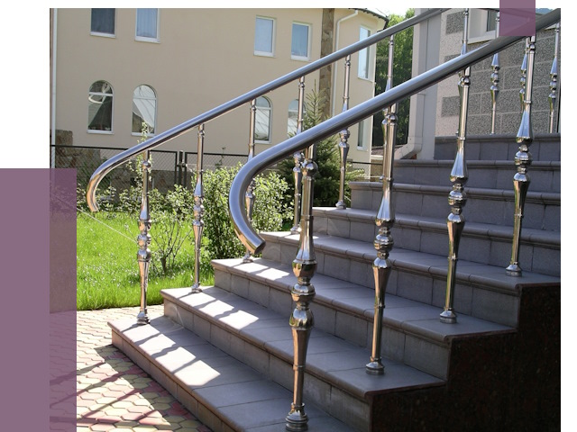 Перила для крыльца в Беслане от 10632 руб. — монтаж ПРОЛЁТ-Бсл