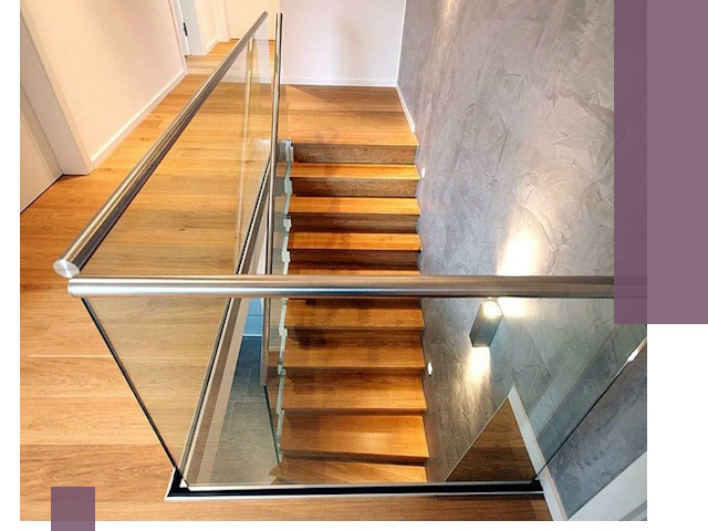 Перила для лестницы в доме — изготовление и монтаж в Беслане