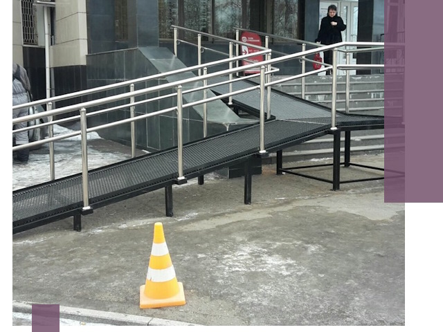 Стационарные пандусы под ключ в Беслане — изготовление и монтаж