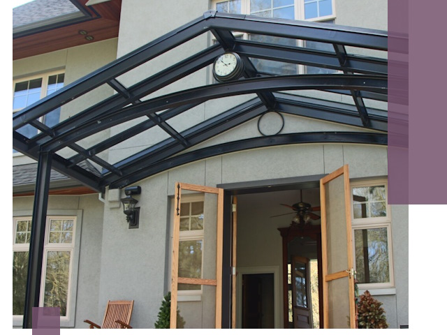 Изготовление и монтаж навесов и козырьков в Беслане