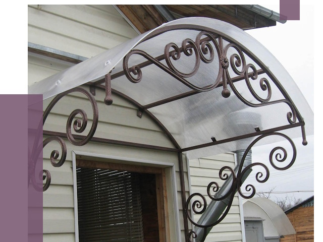 Изготовление козырьков в Беслане от 7291 руб. — заказать | ПРОЛЁТ-Бсл