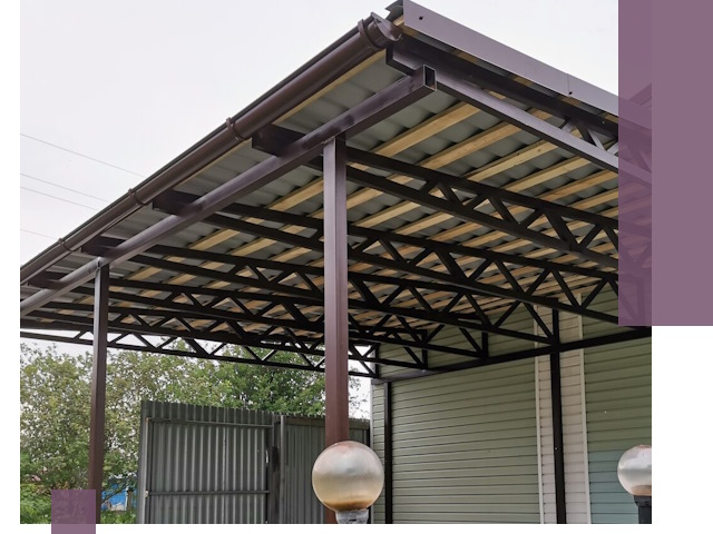 Навесы под ключ в Беслане: изготовление, монтаж и гарантия