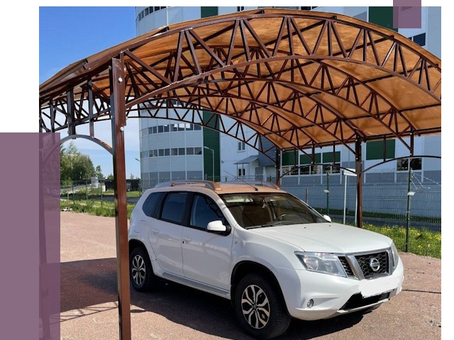 Недорогие навесы в Беслане от 42529 руб.  | ПРОЛЁТ-Бсл