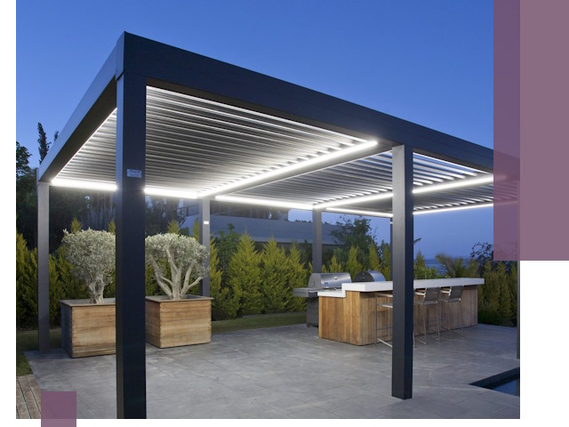 Навесы отдельно стоящие под ключ в Беслане из металла и поликарбоната