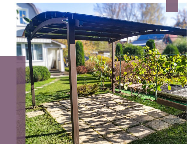 Навесы для дачи в Беслане от 12607 руб. под ключ — ПРОЛЁТ-Бсл