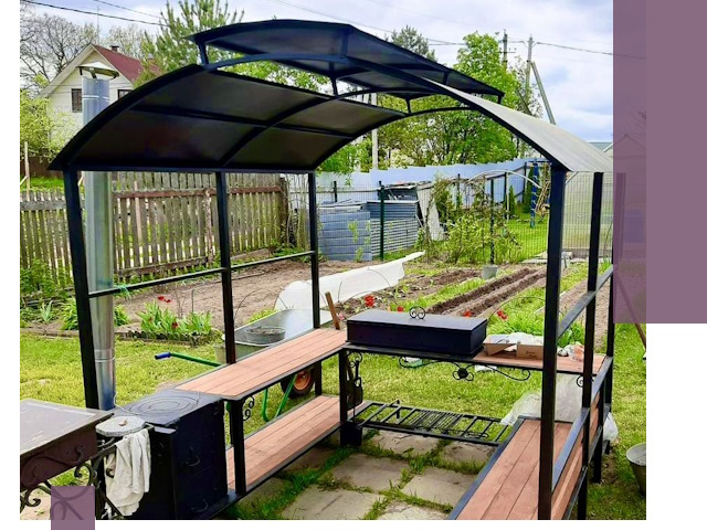 Навесы для барбекю в Беслане: изготовление, монтаж и демонтаж