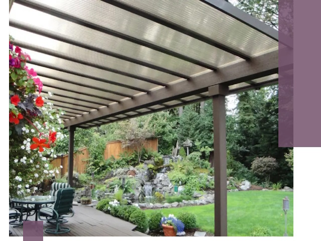 Навесы из поликарбоната под ключ в Беслане быстро и надёжно