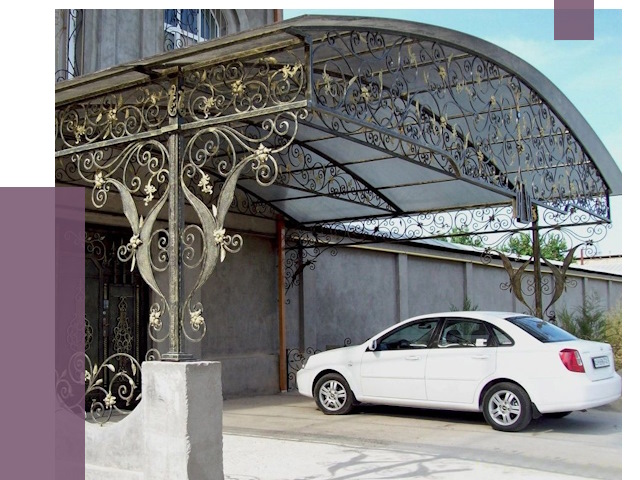 Кованые навесы в Беслане от 14430 руб. | ПРОЛЁТ-Бсл
