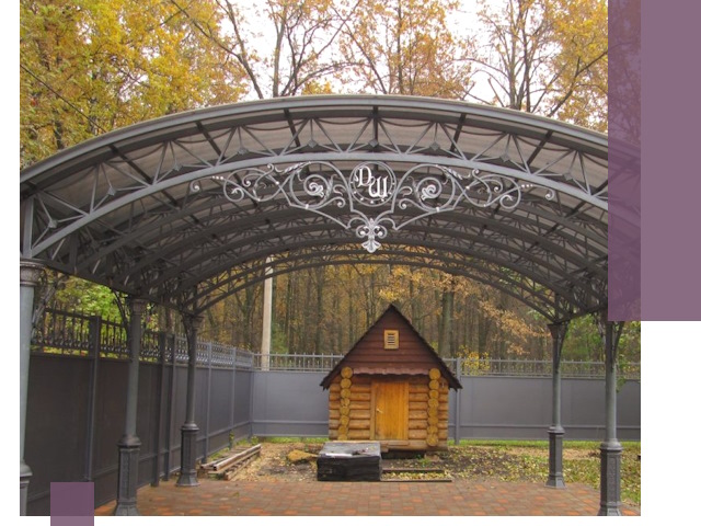 Кованые навесы премиум-класса под заказ в Беслане