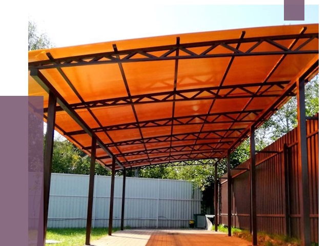 Односкатные навесы под ключ в Беслане от 13012 руб. 