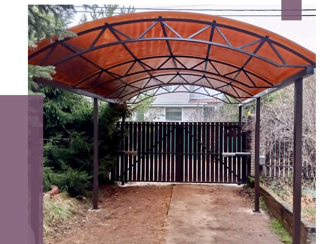 Арочные навесы в Беслане от 12607 руб. — изготовление и монтаж | ПРОЛЁТ-Бсл