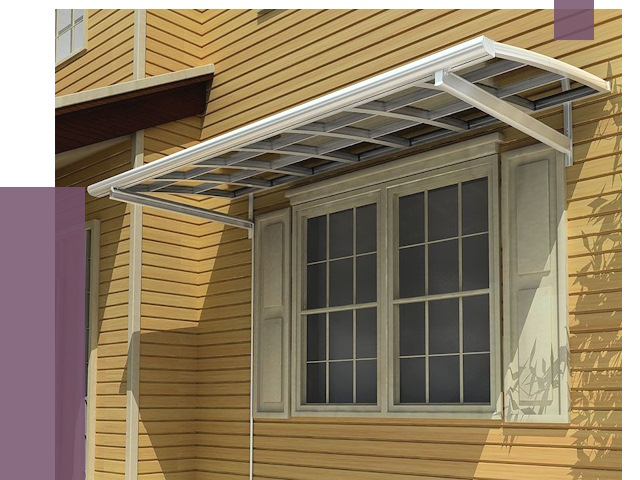 Козырьки над окнами в Беслане от 7544 руб. — монтаж, покупки | ПРОЛЁТ-Бсл