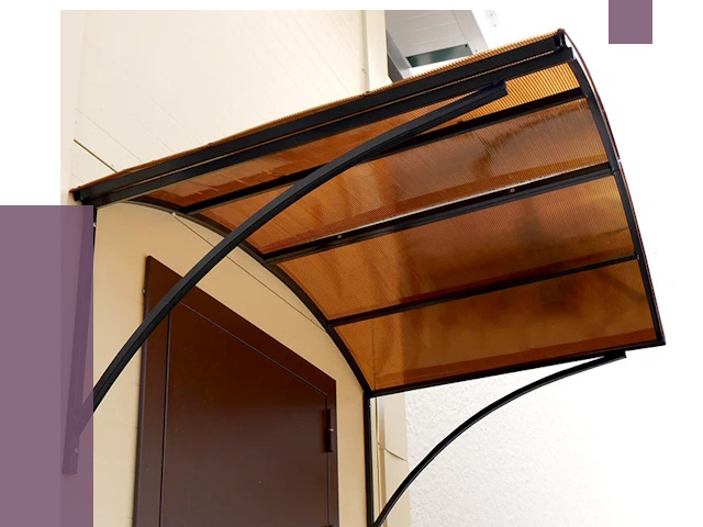 Недорогие козырьки в Беслане от 7513 руб.  | ПРОЛЁТ-Бсл