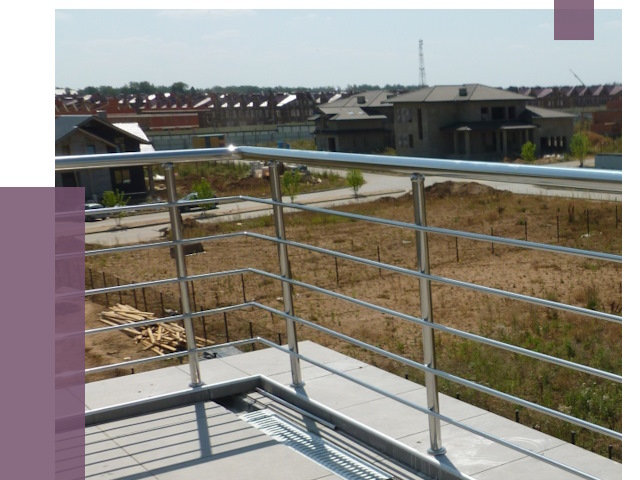 Парапеты из нержавеющей стали в Беслане от 7898 руб. за м² | ПРОЛЁТ-Бсл