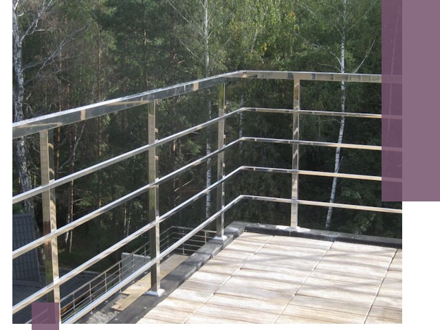 Парапеты из нержавеющей стали в Беслане — изготовление и монтаж