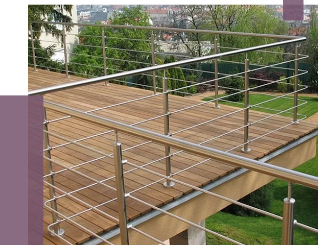 Алюминиевые парапеты в Беслане под ключ от 7696 руб. 