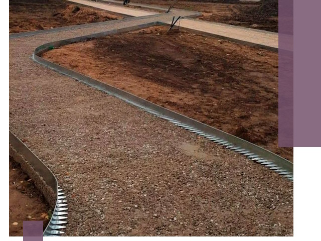 Металлические бордюры под ключ в Беслане — изготовление и монтаж