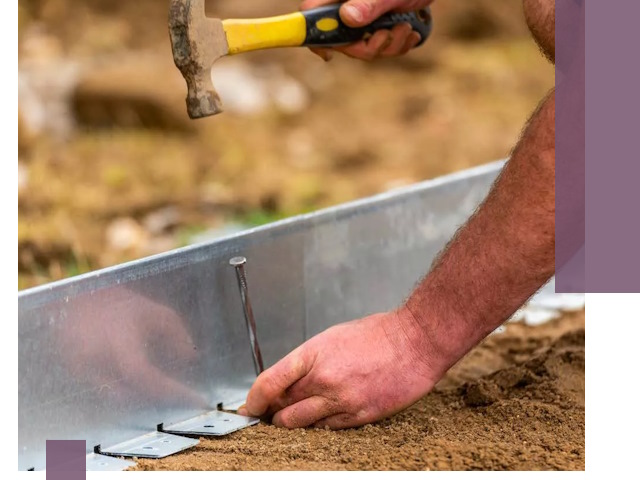 Монтаж металлических бордюров в Беслане быстро и качественно