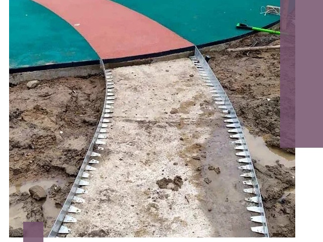 Металлические бордюры для дорожек в Беслане — монтаж и изготовление