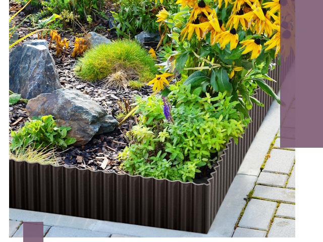 Металлические бордюры для клумб в Беслане — производство и монтаж