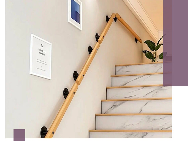 Поручни металлические и деревянные под ключ в Беслане